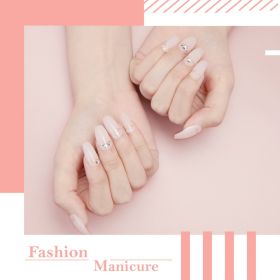 Fashionable Women's Long Pointed Nail Art With Sequins (Option: 324style)