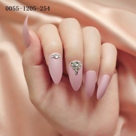 Fashionable Women's Long Pointed Nail Art With Sequins (Option: 254style)