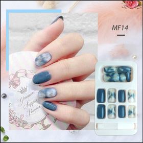 Repeated Use Of Removable Net Red Nail Stickers (Option: 14 Style-Glue models)