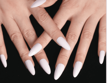 Bags Of 24 Pieces Finished Wear Nails (Color: White)