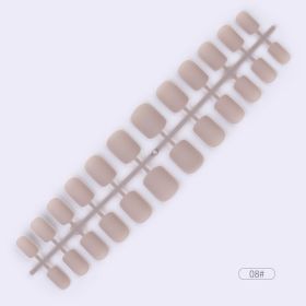 24pcs Solid Color Wear Fake Nail Patches (Option: 8color)