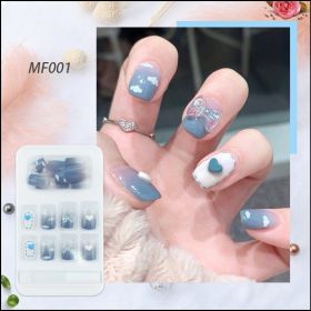 Repeated Use Of Removable Net Red Nail Stickers (Option: 1 Style-Glue models)