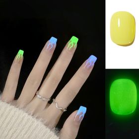 Fluorescent Nail Polish Glue Is Fashionable (Option: Yehuo luminous glue02)