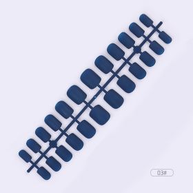 24pcs Solid Color Wear Fake Nail Patches (Option: 3Color)