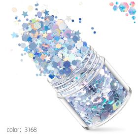 Laser Pentagram Nail Sequins Jewelry Drill (Option: A3168-Naked bottle opp)