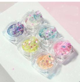 Nail Art Luminous Symphony Glitter Sequin Set (Option: Colorful)