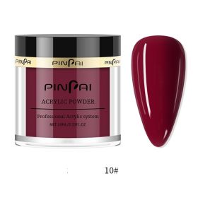 Extends Sticky Drilling Nail Art Crystal Powder (Option: 10color-10ml)