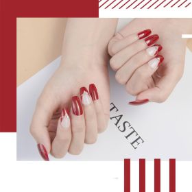 Fashionable Women's Long Pointed Nail Art With Sequins (Option: 328style)