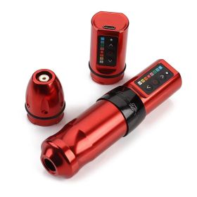Tattoo Wireless Pen 2400 MA Large Capacity Tattoo Dual Battery Pen Tattoo Machine Cutting Line Tattoo All-in-one Machine (Option: )