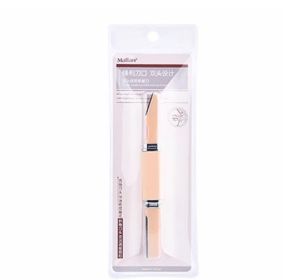 Double Head Macro Eyebrow Trimmer Ladies Portable Anti-scratch Long Head (Color: )