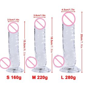 Jelly Clear Crystal Cannon Machine Female Supplies (Option: )