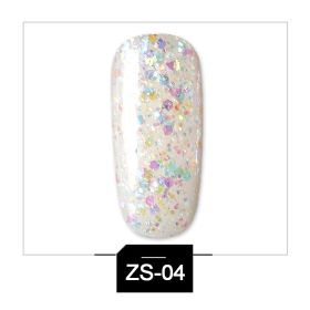 Glitter Phototherapy Nail Polish Glue Removable Nail Sequins (Option: 4ZS)